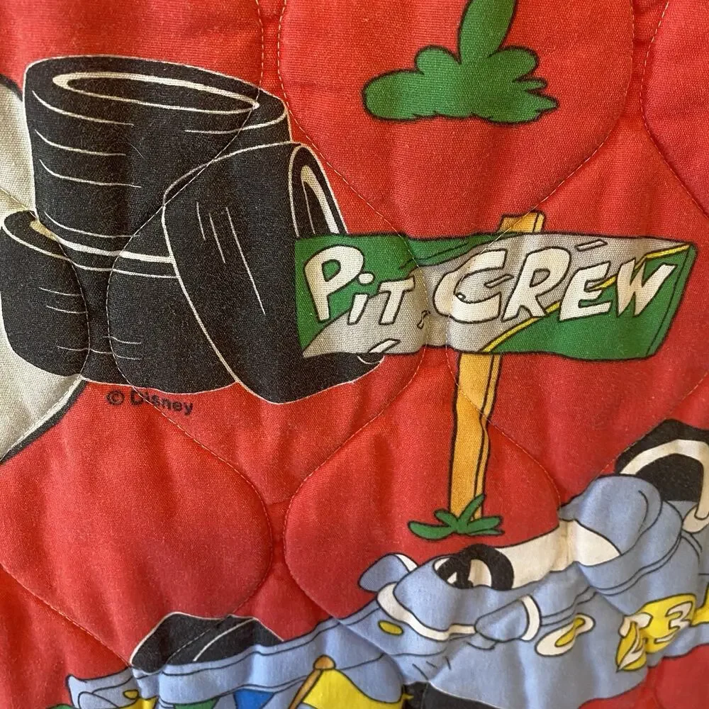VTG 90s Disney Mickey Mouse & Friends Toddler Bedding Fitted Flat Sheets Blanket